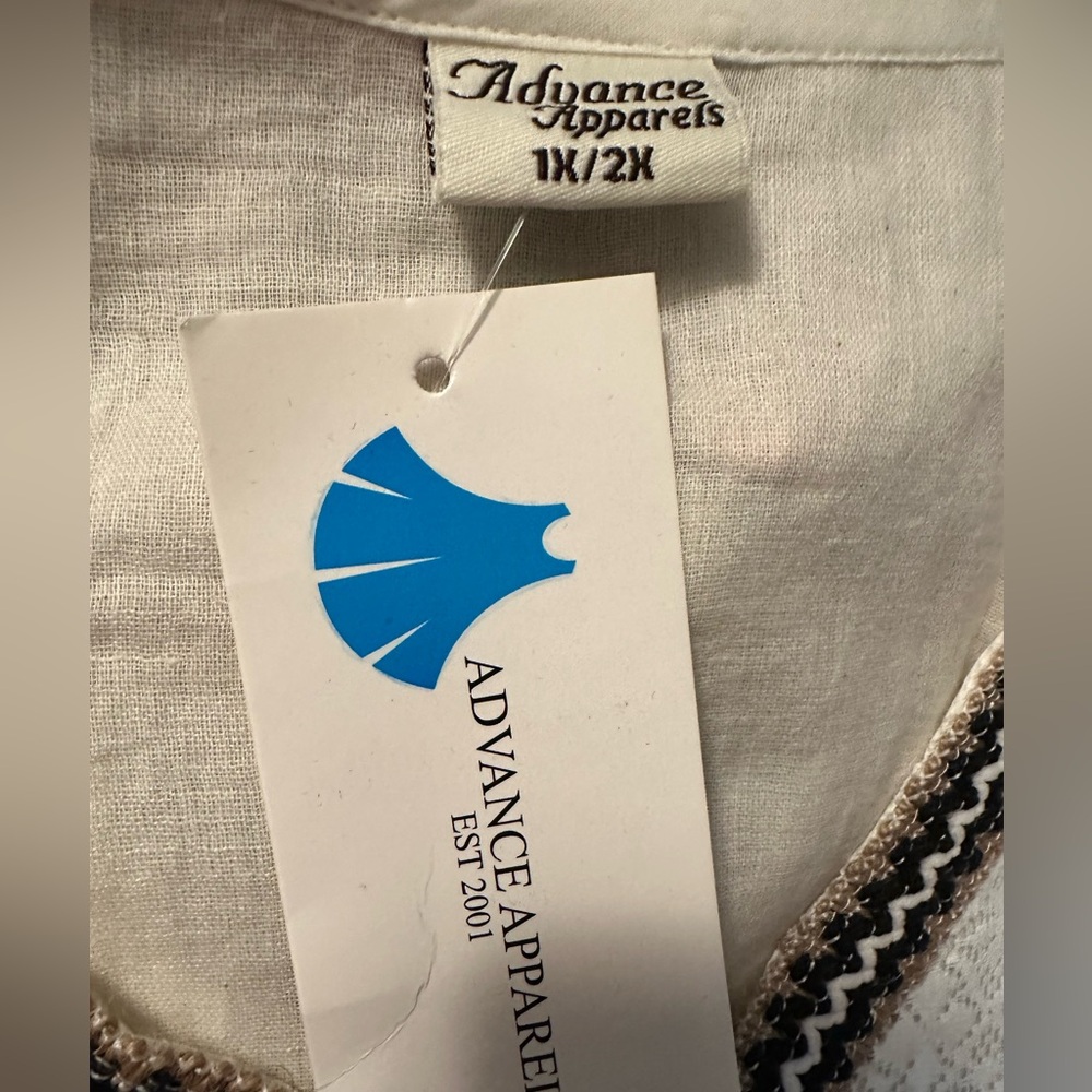 Dress Boho Embroidered | NWT, 1X/2X - Picture 7 of 8